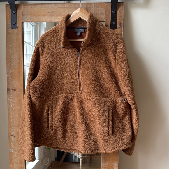 Free Fly Apparel Bamboo Sherpa Half Zip Pullover Size L - Picture 1 of 9